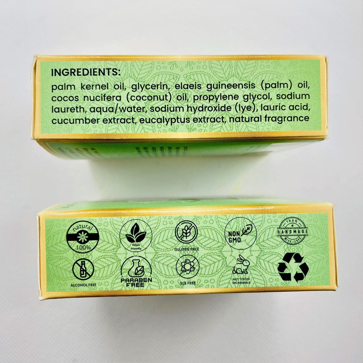 Cucumber with Eucalyptus Handmade Natural Soap Bar