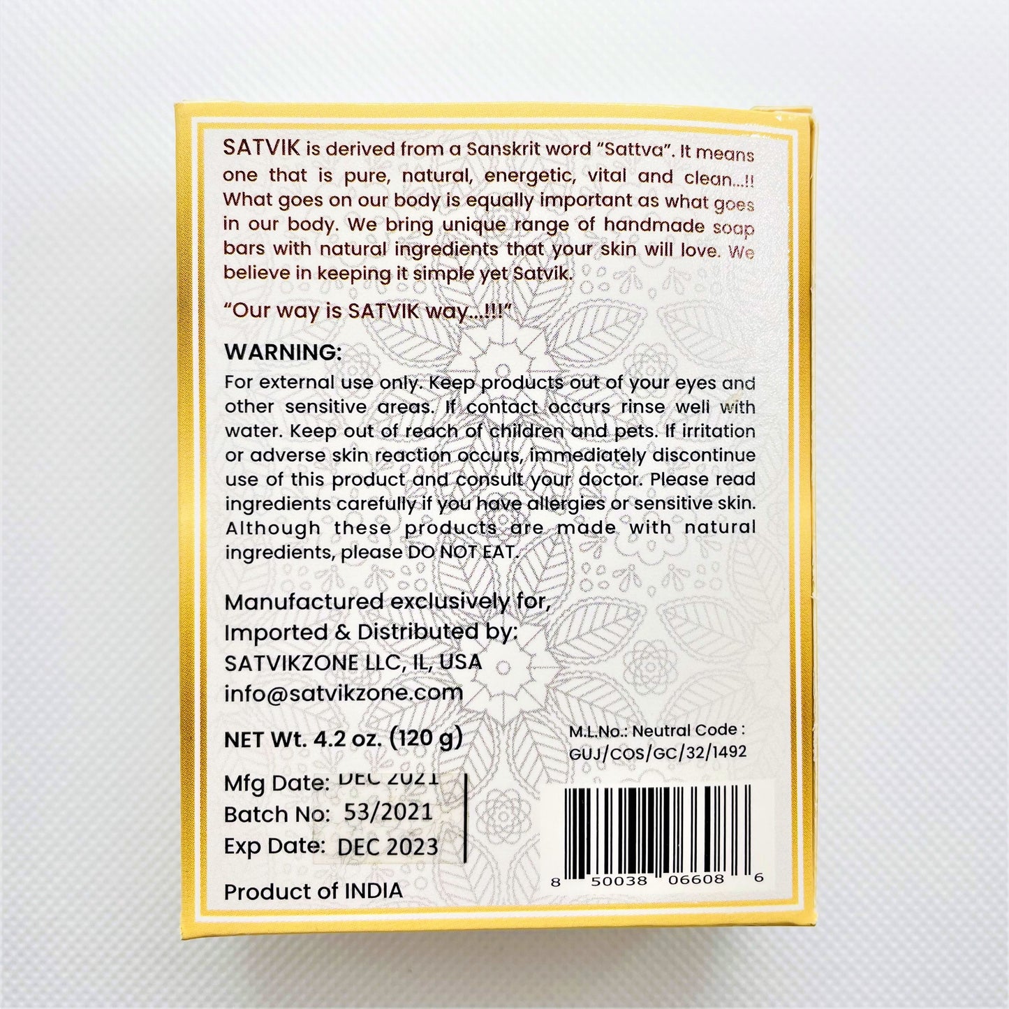 Goat Milk Handmade Natural Soap Bar