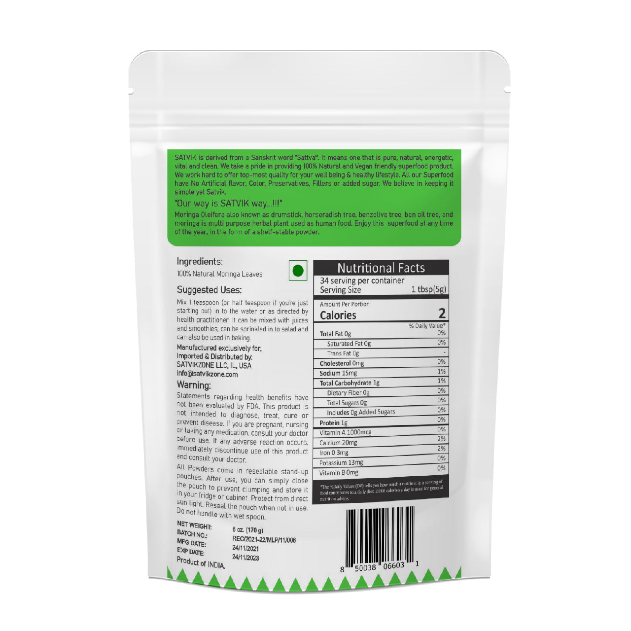 Moringa Powder 100% Natural