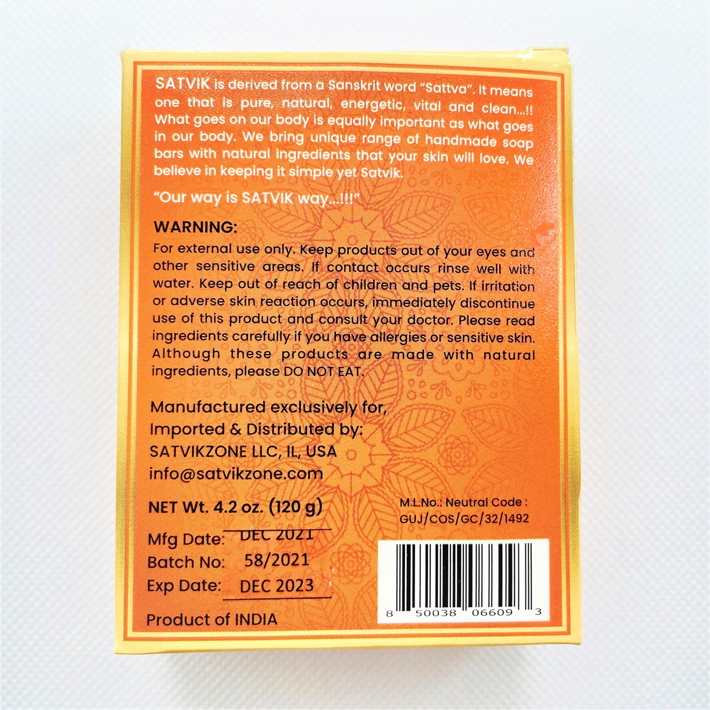 Papaya with Vitamin C Handmade Natural Soap Bar