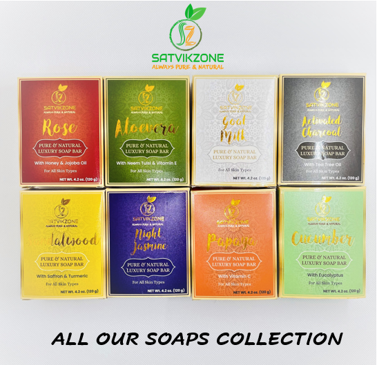 Sandalwood with Saffron & Turmeric Handmade Natural Soap Bar