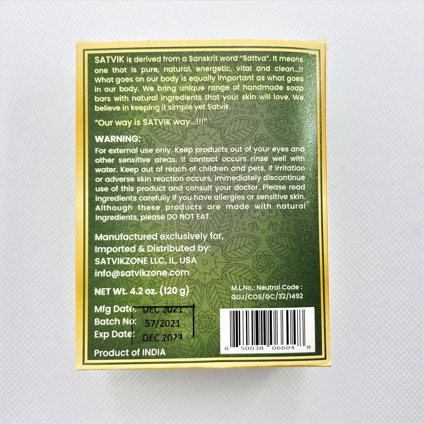 Aloevera with Neem Tulsi & Vitamin E Handmade Natural Soap Bar