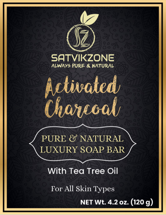 Activated Charcoal with Tea Tree Oil Handmade Natural Soap Bar