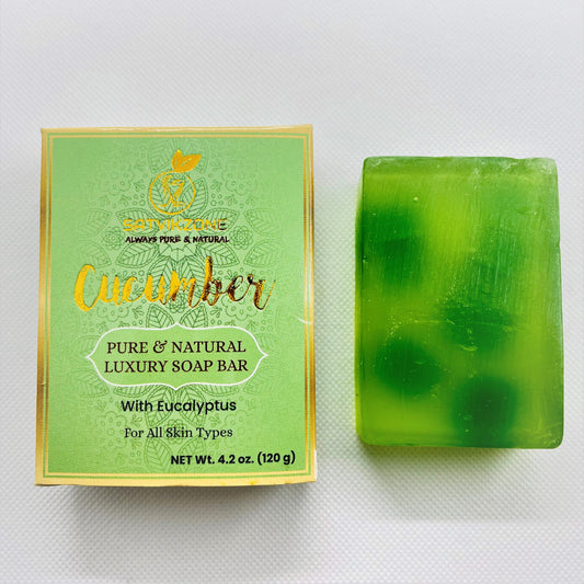 Cucumber with Eucalyptus Handmade Natural Soap Bar