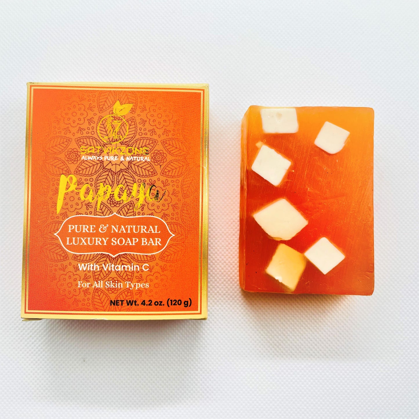 Papaya with Vitamin C Handmade Natural Soap Bar